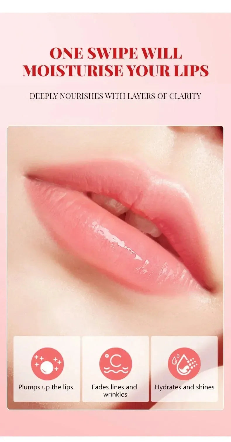 4 Colors Fruit Lip Oil Moisturizing Lip Plump Clear Hydrates And Shines Mirror Water Gloss Lip Glaze Liquid