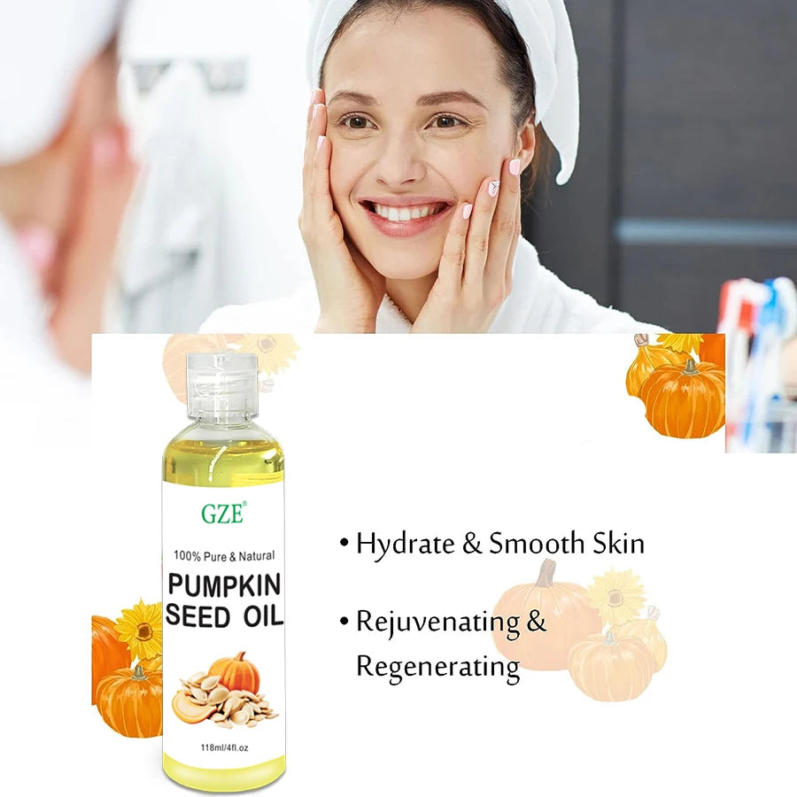 GZE Pumpkin Seed Carrier Oil Almond Oil Almond Oil Organic Pure Natural Cold Pressed Unrefined Oil