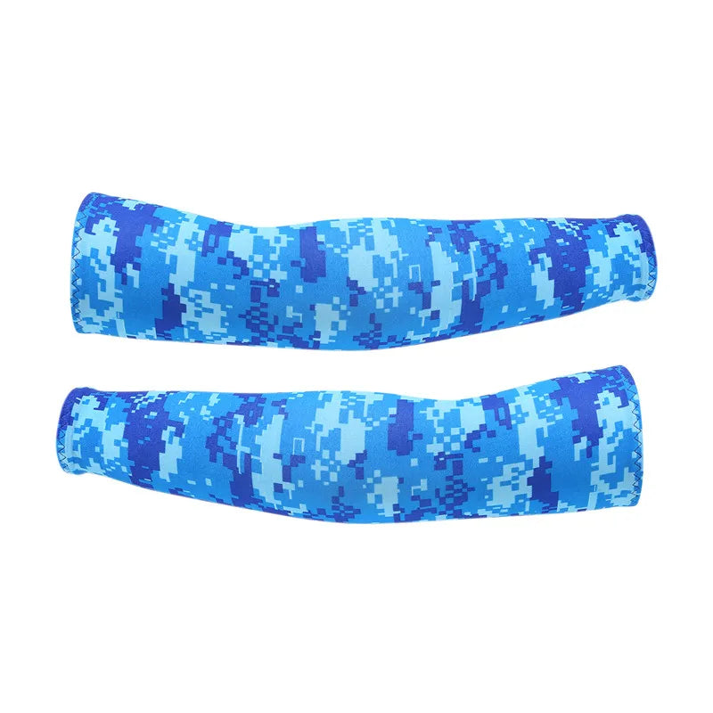 Arm Sleeves Ice Fabric Breathable Quick Dry Running Sportswear Sun UV Protection Long Arm Cover Cycling Arm Sleeves
