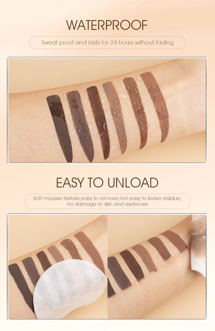 IMAGIC 6colors Durable Waterproof Eyebrow Dyeing Cream Eyebrow Shadow Makeup Beauty Tool Eyebrow Gel Enhancer Eyebrows