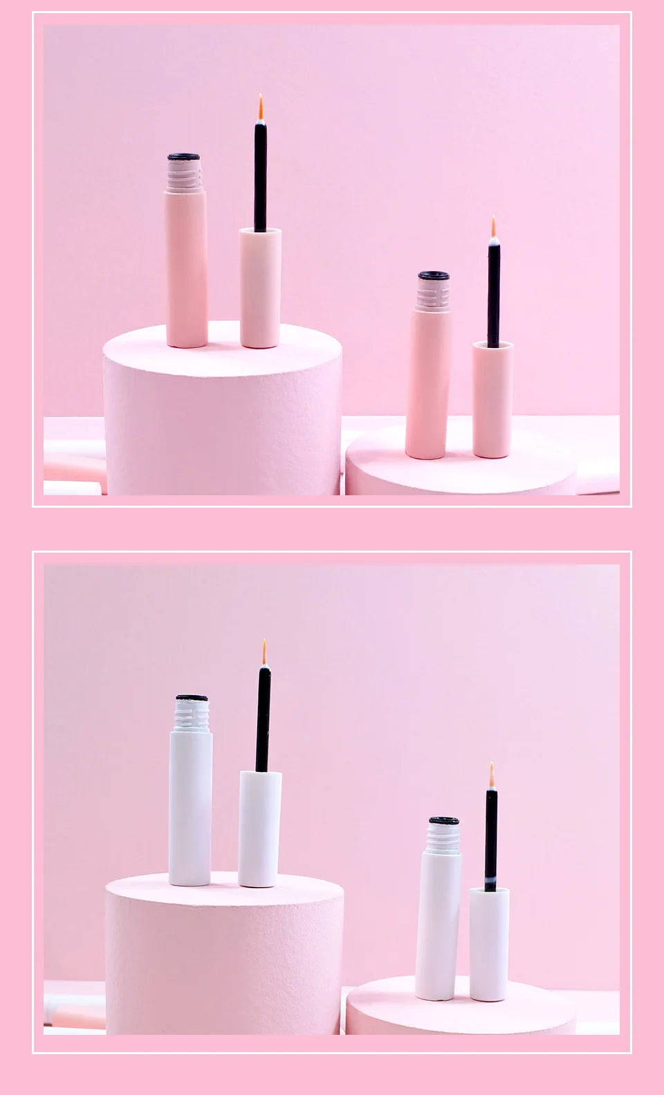 Eyelashes Glue Black & White Waterproof Lash Glue Cosmetics Tools for Mink Lashes