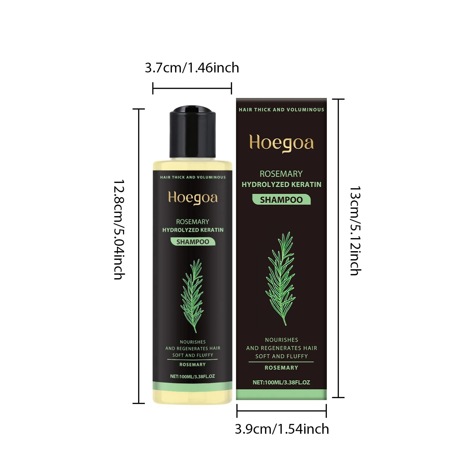 Rosemary Shampoo Hair Growth Deep Cleansing Scalp Anti Dandruff Oil Control Strengthening Root Nourish Hair Volumizing Shampoo