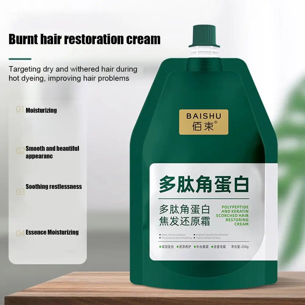 2024 Keratin Hair Cream Polypeptide Keratin Hydrating Smoothing Hair Damage Repair Cream For Smoothing Hair Repair Cream