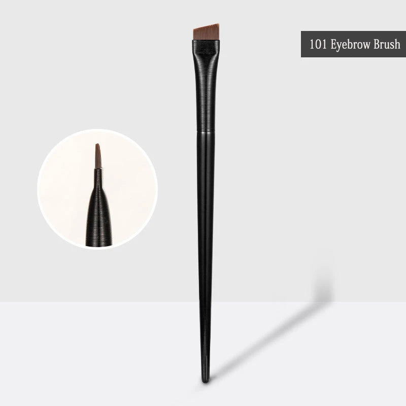 New 2pcs Blade Makeup Brushes Angled Thin Eyebrow Brush Flat Fine Eyeliner Brush Professional Liner Brow Beauty Make Up Tool