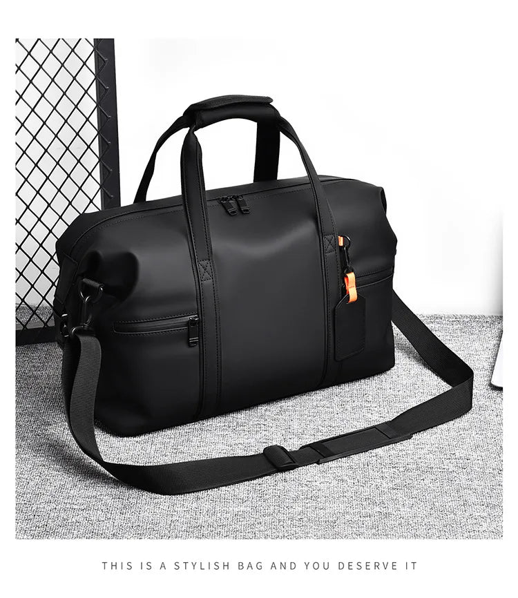 New Cross-border Large Capacity Men's Business Travel Tote for Commuting, Water-resistant Gym Bag for Sports and Fitness