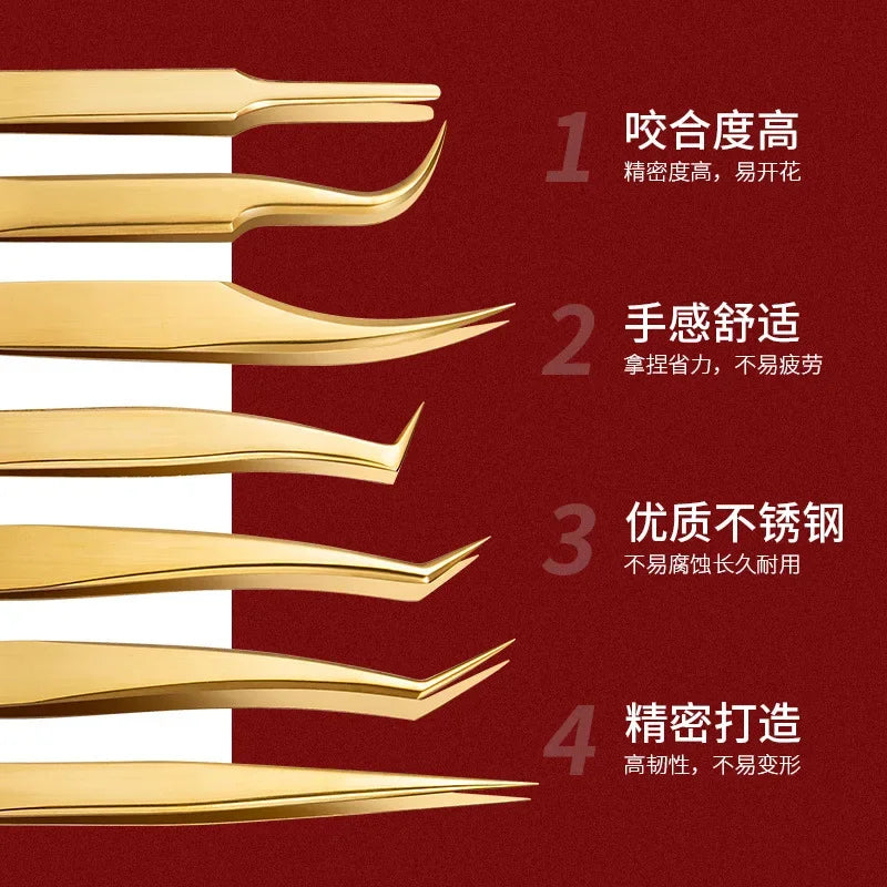 False Eyelashes Tweezers False Eyelash Extensions Personal Curved Strip Eyelashes Brow Clamps Makeup Tools Tweezer Makeup Tools