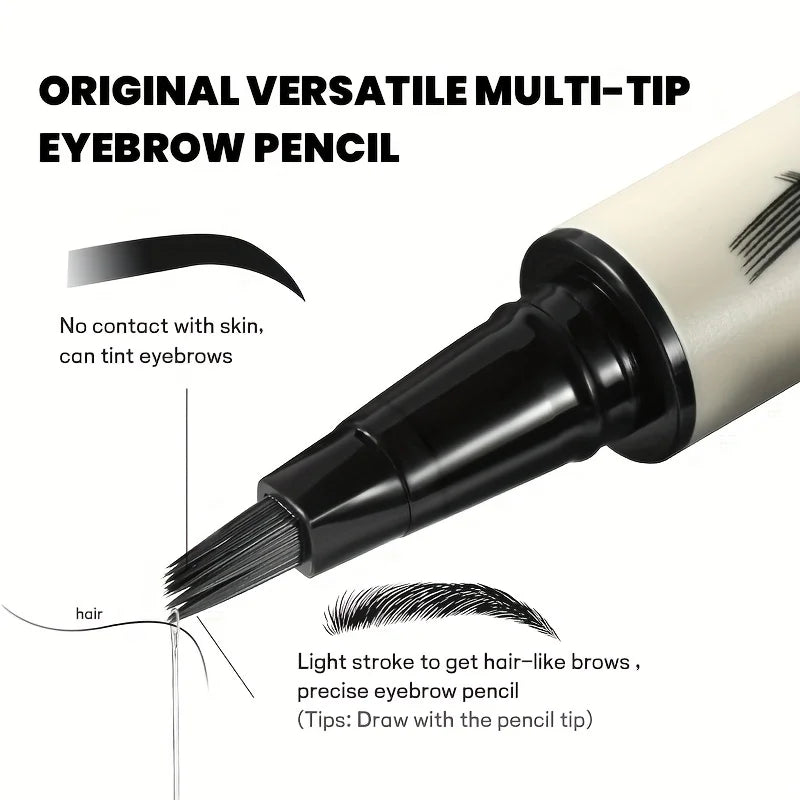 Waterproof Eyebrow Pencil - Quick Shape, Ultra-Fine Natural Look, Waterproof & Sweatproof, Lasting Makeup,  Eyebrow Setting