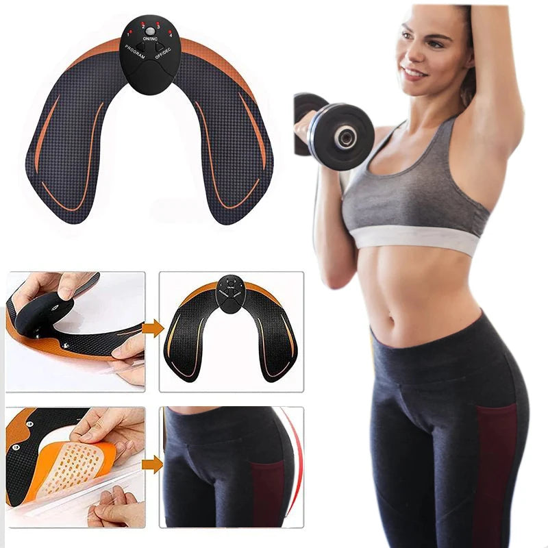 Abdominal Muscle Massager 6Pack and Hip Fitness ABS Arm Training Patches Muscle Exercise Instrument USB Charging Home Men