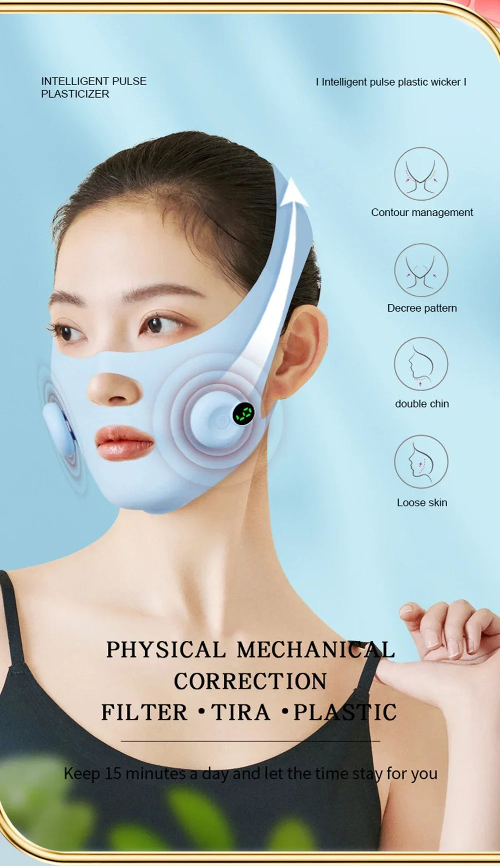 EMS Face Lifting Device Smart Pulse Face Shaping Beauty Instrument Facial Massager Face Slimming Double Chin Removal V Line Lift