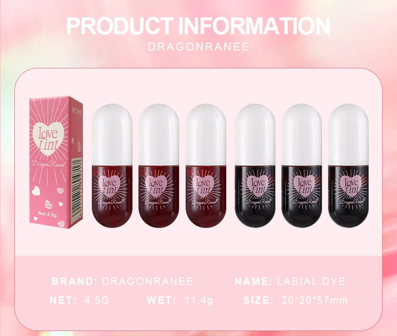 Mirror Lipstick, Water-Dyed Lip Liquid, Lip Glaze, Water-Glossy Mirror Glass Lipstick, Long-Lasting, Not Easy to Stick to the Cup, Lip Glaze, Light and Compact Lip Glaze