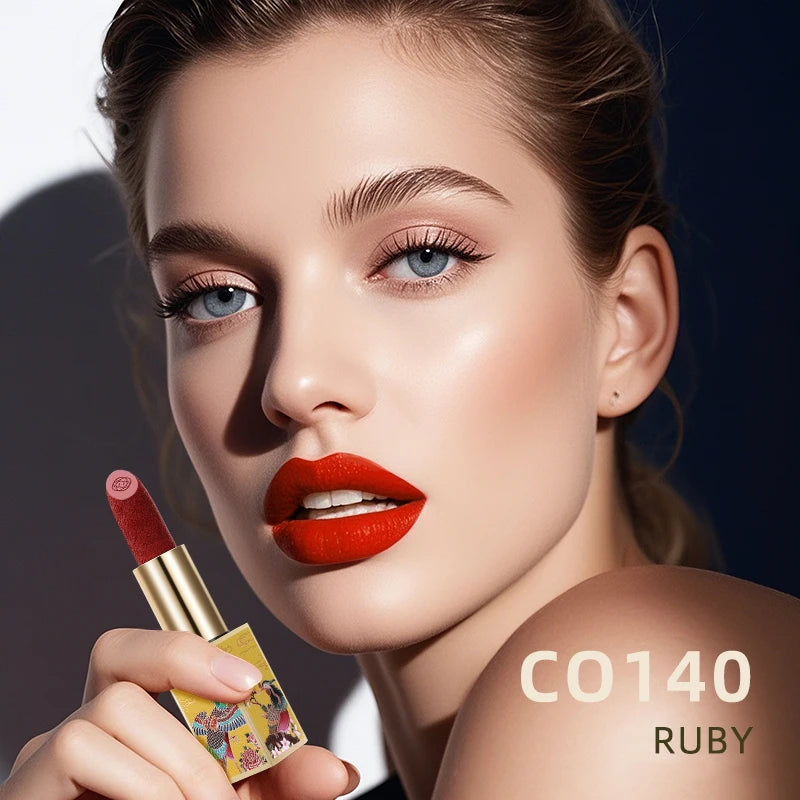 CATKIN Summer Palace Lipsticks Semi-Matte Lipstick Long Lasting for 24H，Lightweight Soft and Ultra Hydrating Lipsticks