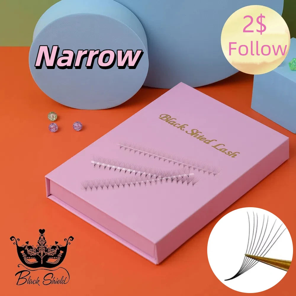 Narrow  1000 Fans False Eyelash  Korean Beauty Makeup Tools Ultra Speed  Lash Clusters 5D 6D 8D Eyelashes Books