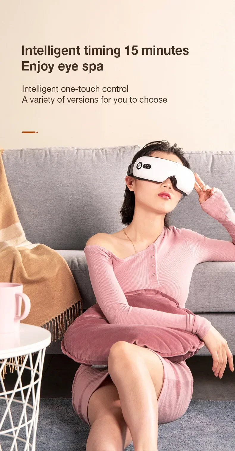 4D Eye Massager Smart Airbag Vibration Electric Eye Massage Instrument Eyes Care Glasses Beauty With Bluetooth Music Health Care