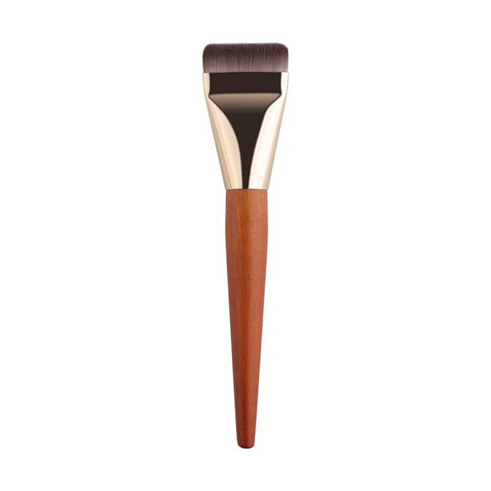 Foundation Brush With Wooden Handle Ultra Thin Flat BB Cream Makeup Brushes Concealer Foundation Natural Look Makeup Tool
