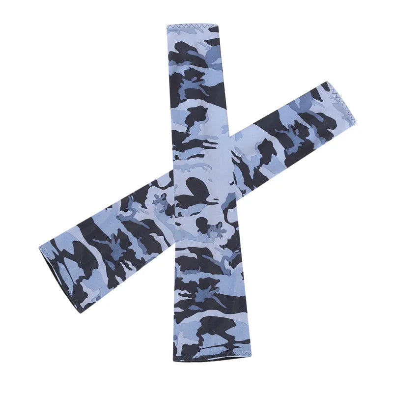 Arm Sleeves Ice Fabric Breathable Quick Dry Running Sportswear Sun UV Protection Long Arm Cover Cycling Arm Sleeves
