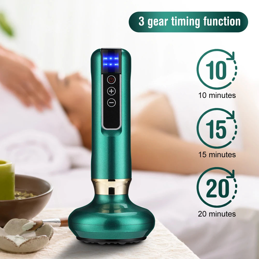 Chinese Electric Suction Vacuum Cupping Anti Cellulite Beauty Massager Glass Jars Anti Cellulite Cupping Vacuum Slimming Guasha