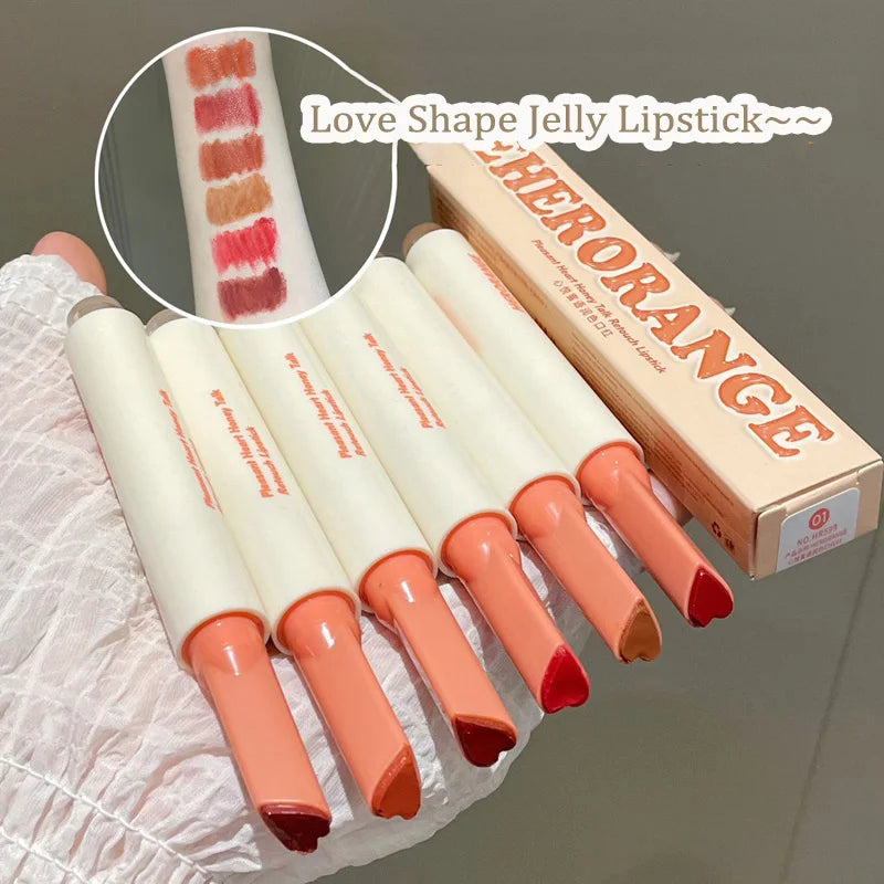 Crystal Honey Solid Lip Glaze Nude Rose Brown Plumping Lip Gloss Moisturising Jelly Tinted Lip Balm Hydrating Black Tea Lipstick
