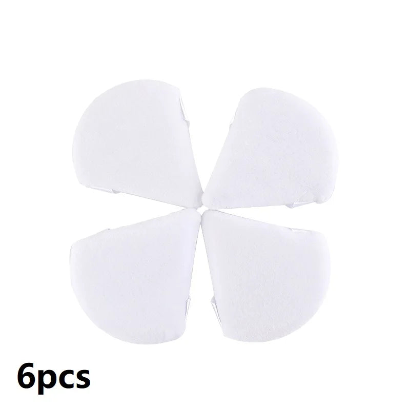 Triangle Velvet Powder Puff 1/2/3/6Pcs Face Mini Make Up Sponges Reusable Washable Cosmetic Eye Beauty Makeup Tool Accessories