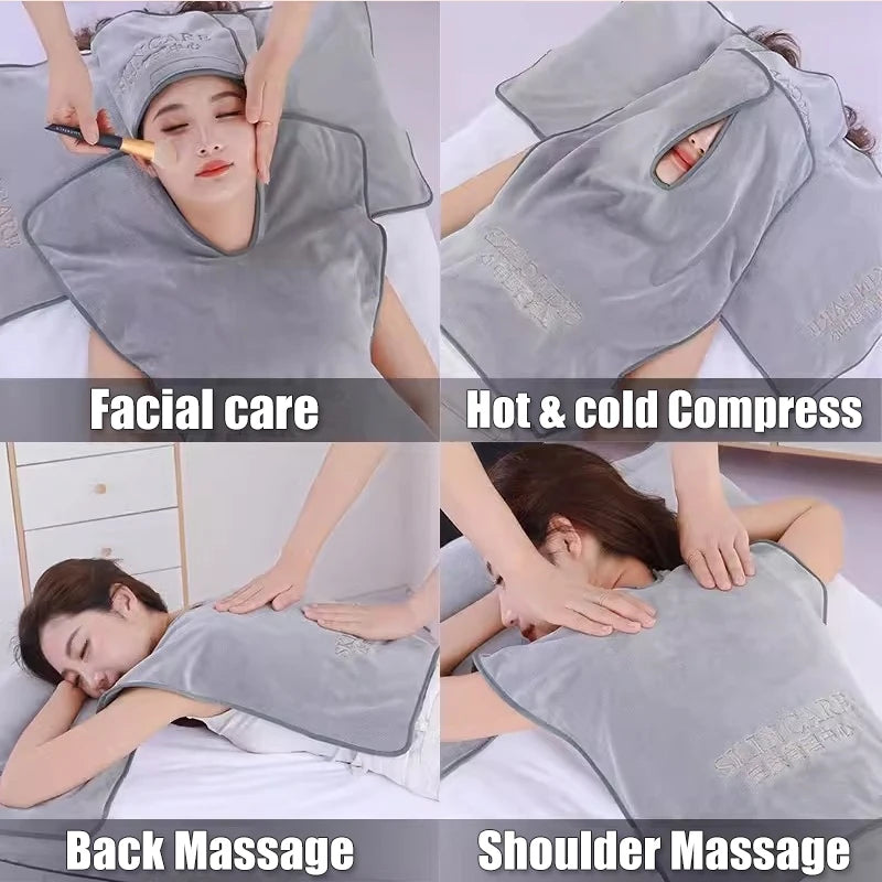 U Shape Towel Microfiber Esthetician Salon Spa Massage Facial Treatment Neck Cosmetic Towels Spa Salon Eyelashes Accessories