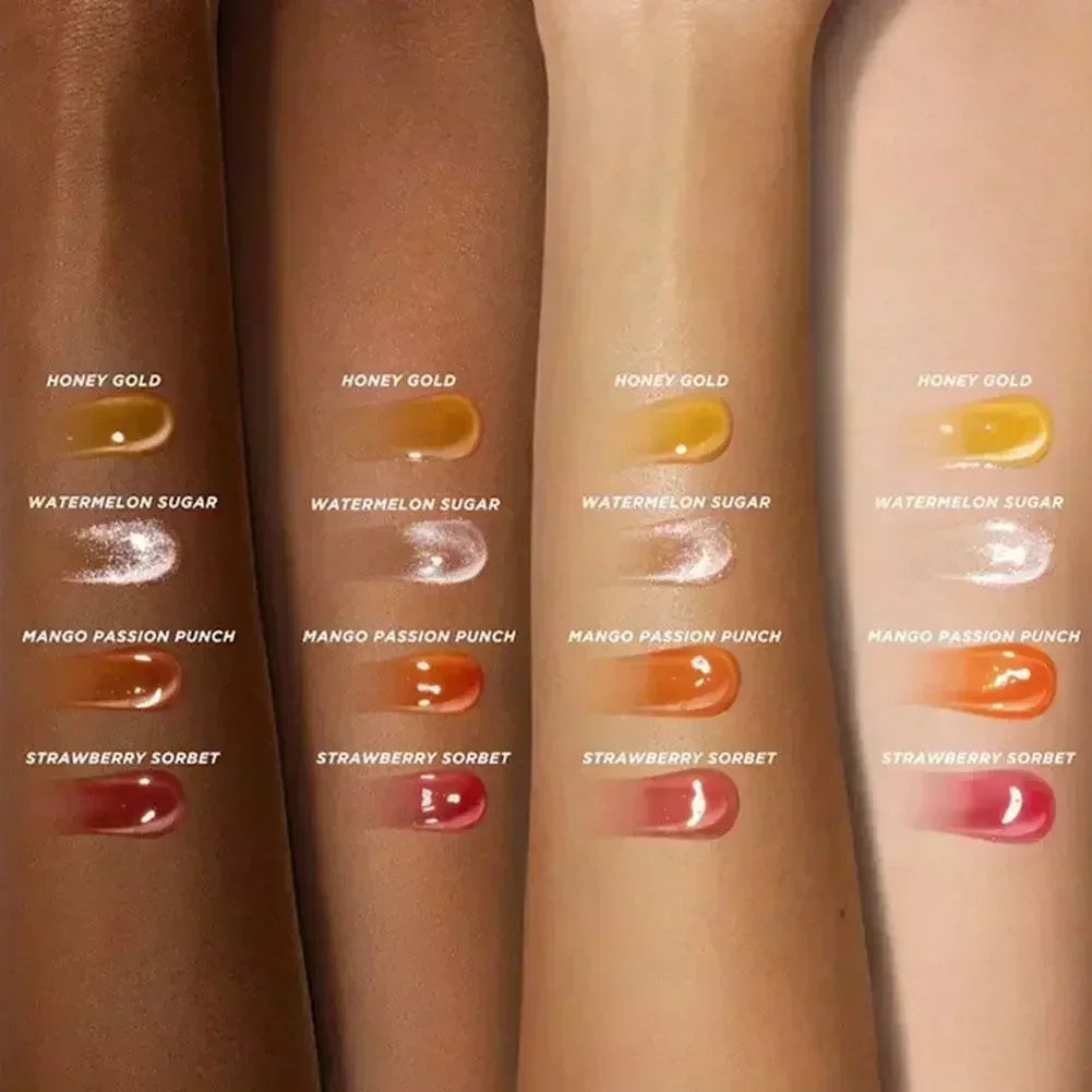 Fruit Honey Lipstick Long Lasting Moisturizing Lip Makeup Plump Lip Essence Remove Dead Skin Lip Easy To Carry Makeup Lip Oil