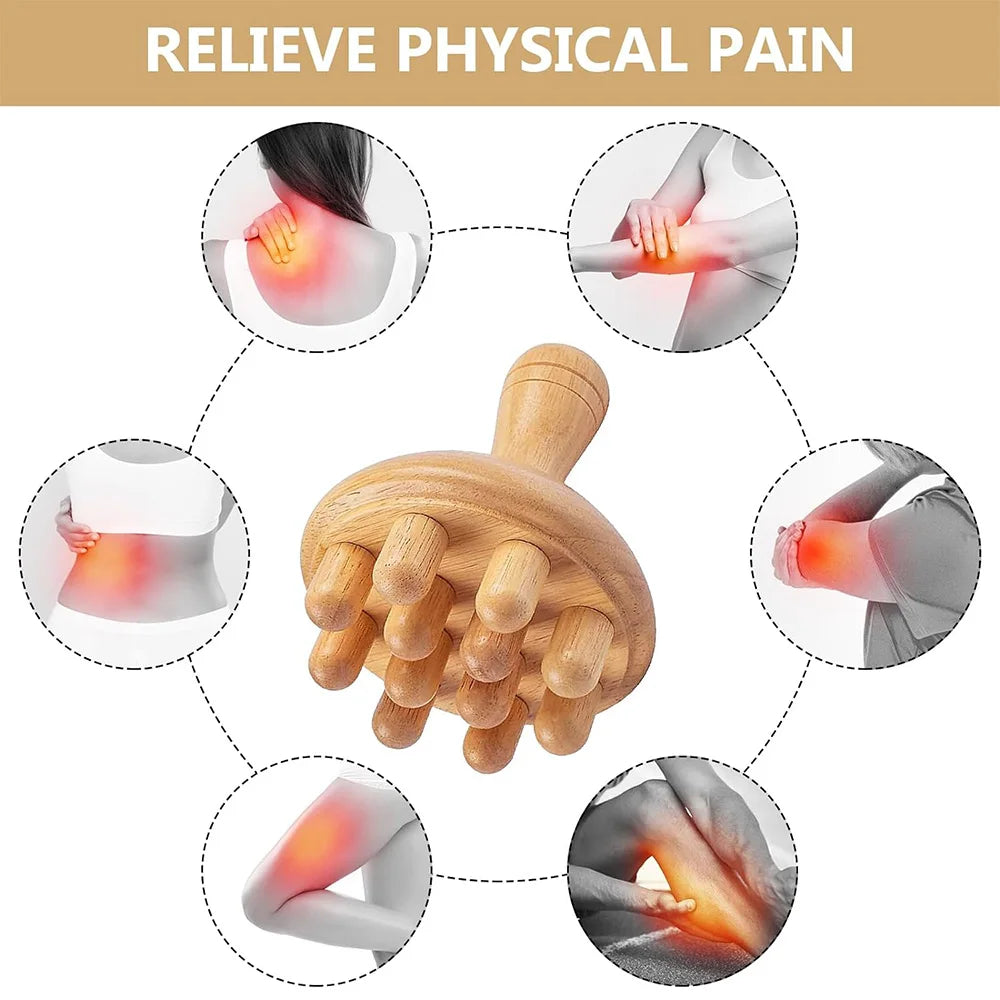 Wood Therapy Massage Roller Stick Wood Massage Cup Wooden Lymphatic Drainage Gua Sha Tool Body Shaping Muscle Massage Relaxation