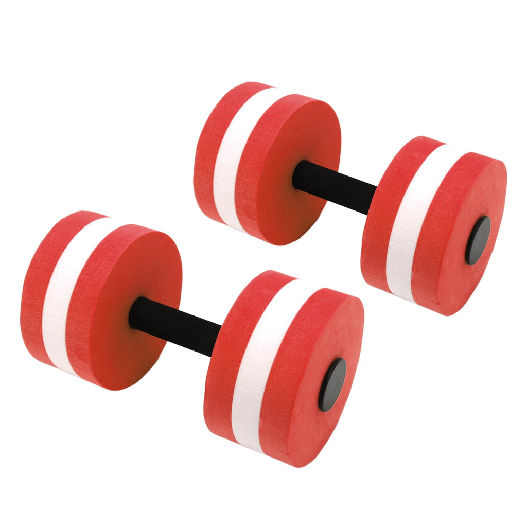 2pcs EVA Water Foam Floating Dumbbell Swimming Pool Water Weight Aerobics Automatic Float Barbell Swim Fitness Dumbbell