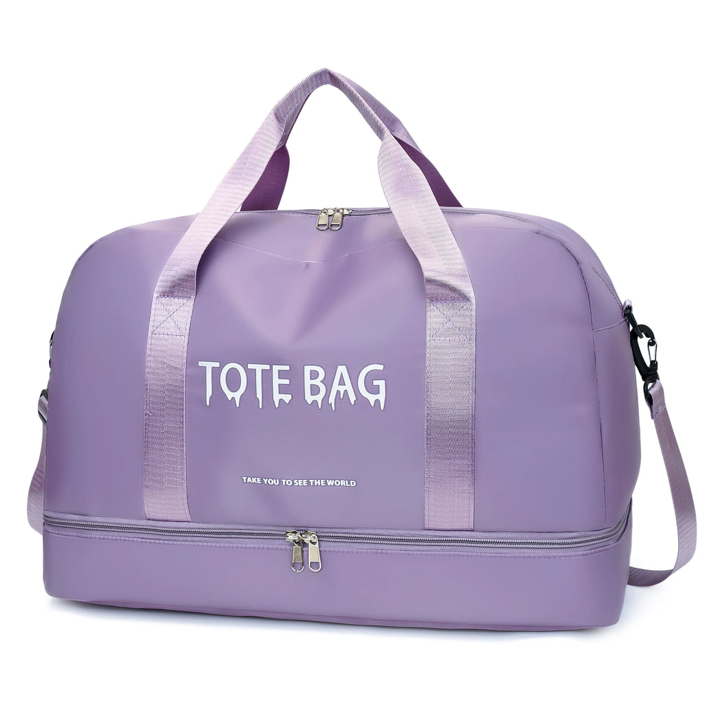 Multifunctional Large-Capacity Travel Duffle Bag with Adjustable Shoulder Strap, Durable Nylon Casual Gym Bag for Sports