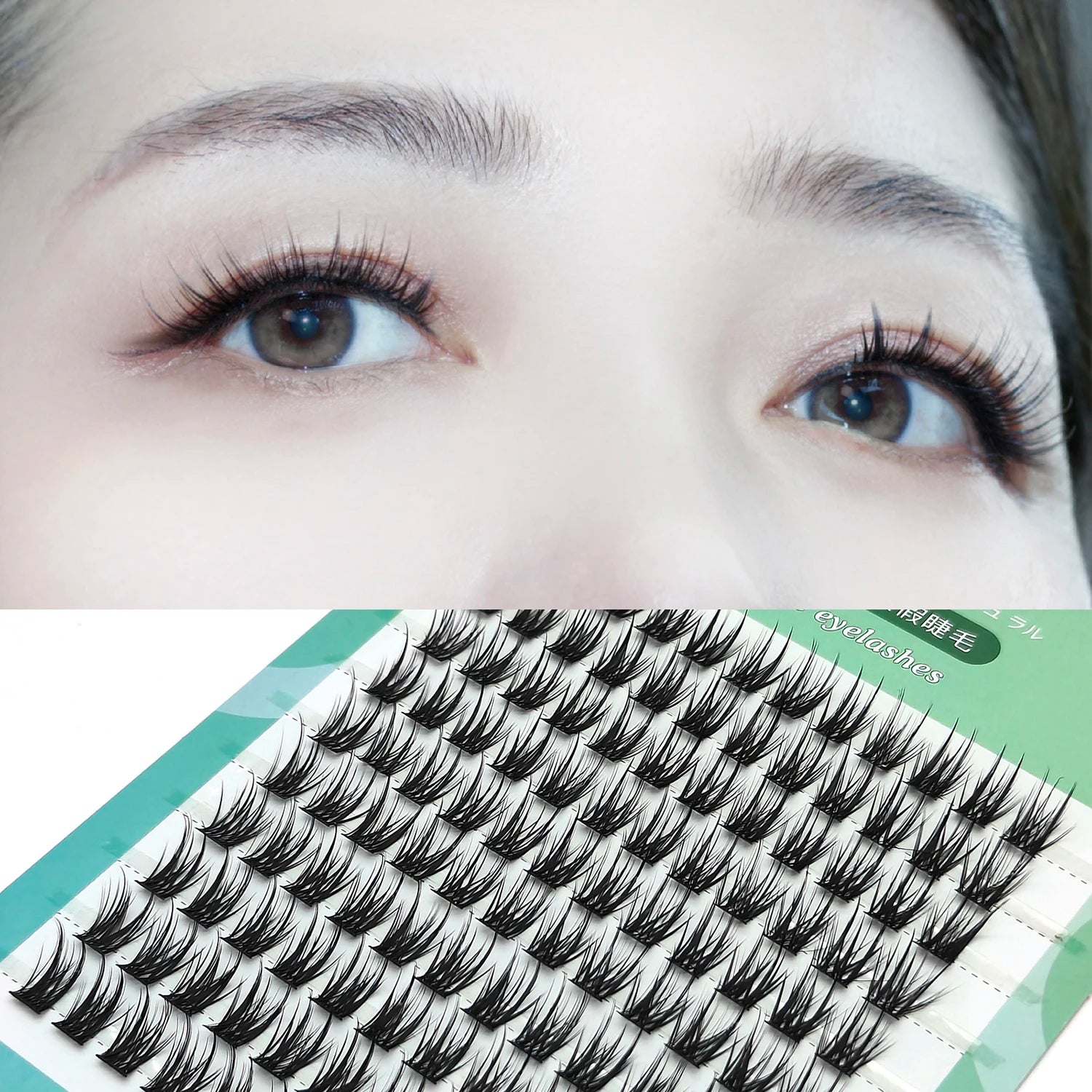3DFluffy Single Cluster False Lashes Premade Volume Fans Individual Eyelash Segmented Natural Fake Lash For Eye Extension Makeup