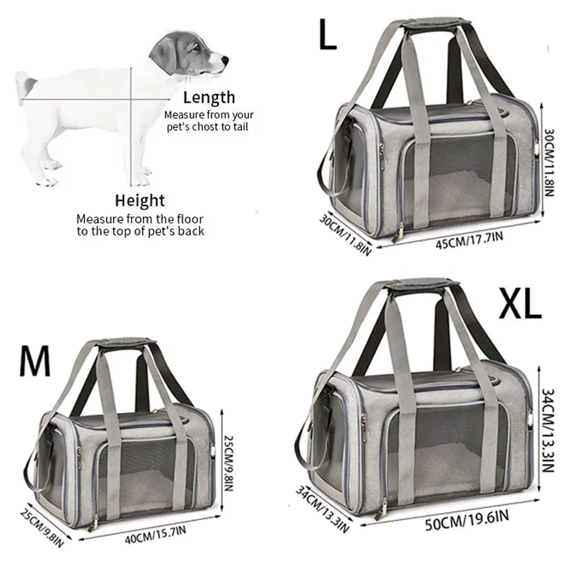 Dog Cat Carrier Bag Pet Puppy Travel Bags Breathable Mesh Small Dog Cat Dogs Outdoor Tent Carrier Outgoing Pets Bag Handbag