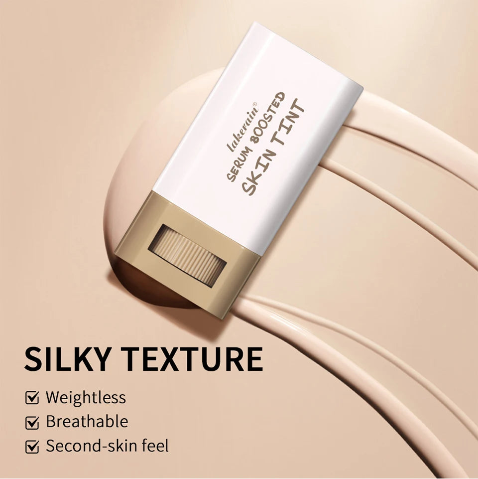Foundation Tint Stick Balm Serum Boosted Skin Tint Foundation Stick Plumper Hight Coverage Travel Bronze Foundation Stick Makeup