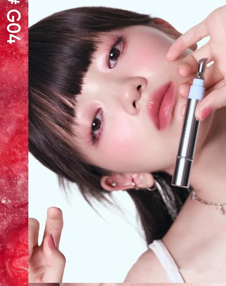 Judydoll Ice Diamond Essence Lip Gloss Oil Mirror Water Light Lip Tint Fading Lip Lines Lipstick Moisturizer Lip Plumping Makeup