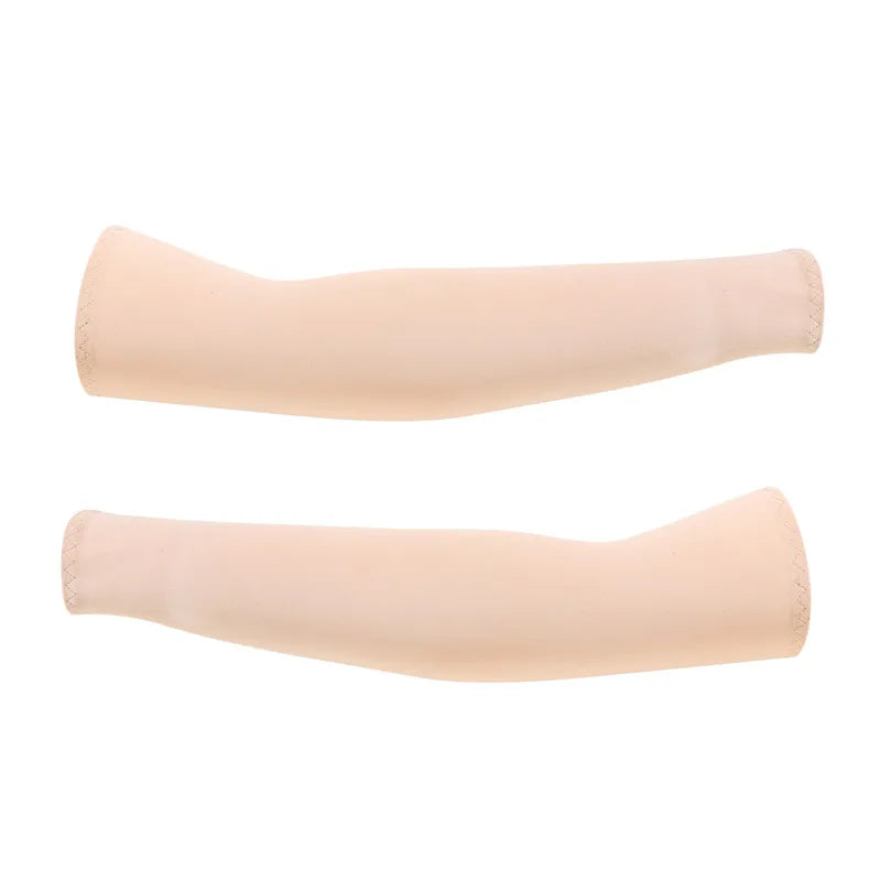 Arm Sleeves Ice Fabric Breathable Quick Dry Running Sportswear Sun UV Protection Long Arm Cover Cycling Arm Sleeves