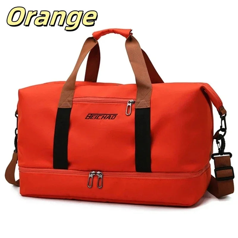 Wet and Dry Separation Sports Yoga Bag Men and Women Travelling Large-capacity Handheld Luggage Bag Travel Bag