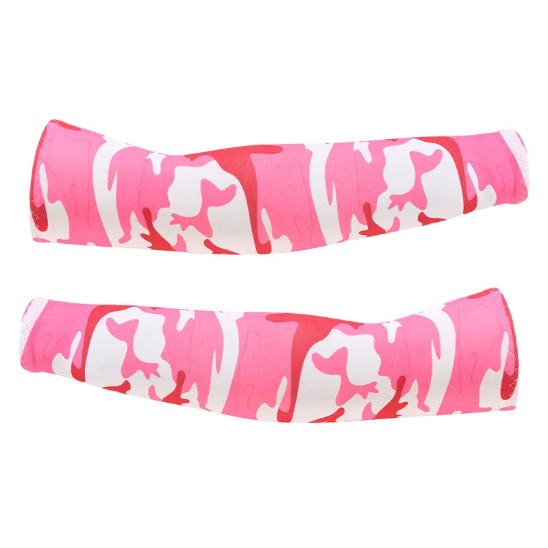 Arm Sleeves Ice Fabric Breathable Quick Dry Running Sportswear Sun UV Protection Long Arm Cover Cycling Arm Sleeves