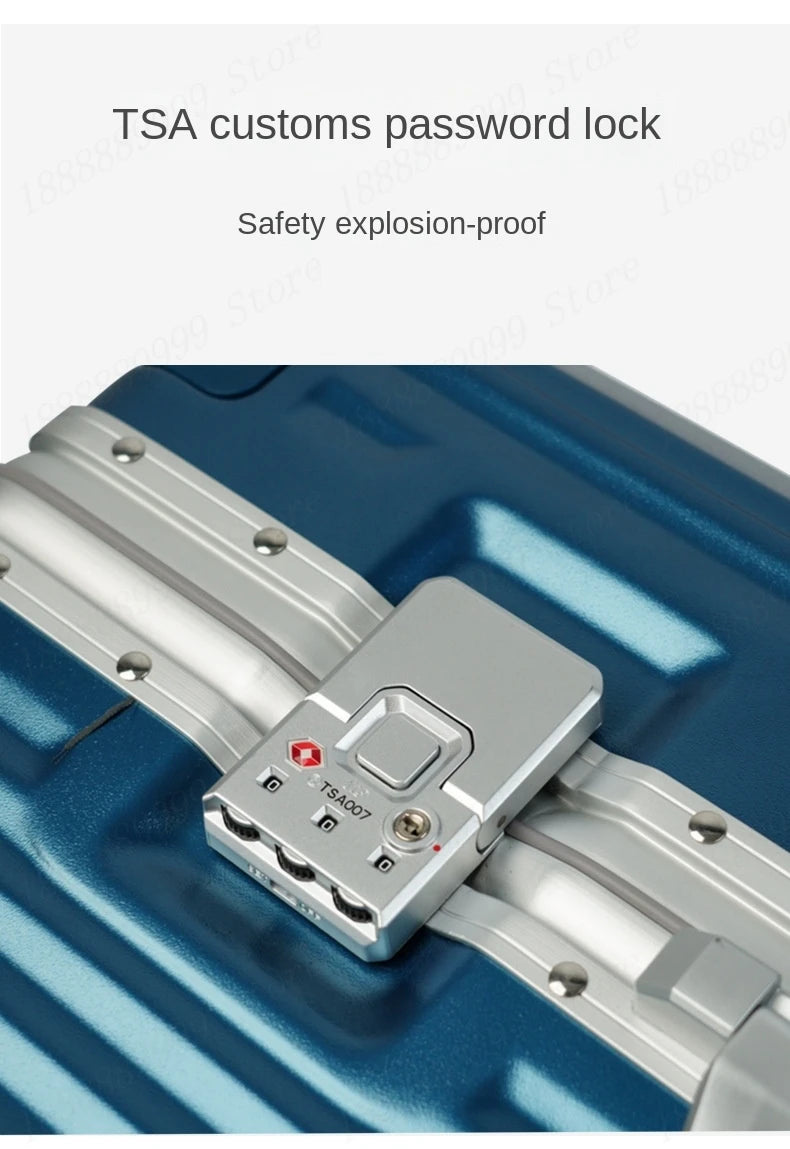 Large Capacity Luggage Aluminum Frame Suitcase Trolley Case PC TSA Lock Suitcases Travel Bags Oversized 24/26/28/30 inch