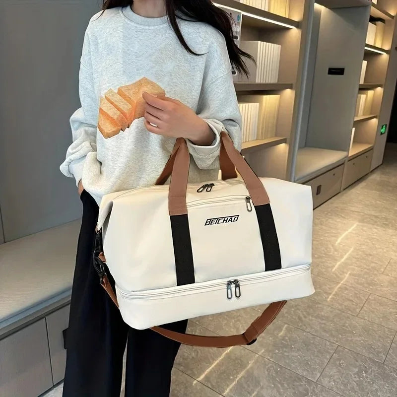 Wet and Dry Separation Sports Yoga Bag Men and Women Travelling Large-capacity Handheld Luggage Bag Travel Bag