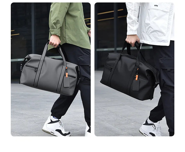 New Cross-border Large Capacity Men's Business Travel Tote for Commuting, Water-resistant Gym Bag for Sports and Fitness