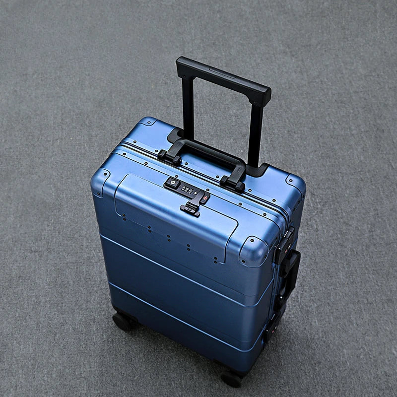 The Latest All Aluminum Travel Luggage High Quality Trolley Suitcase 20 Inch Carry on Luggage Men's and Women's Luggage