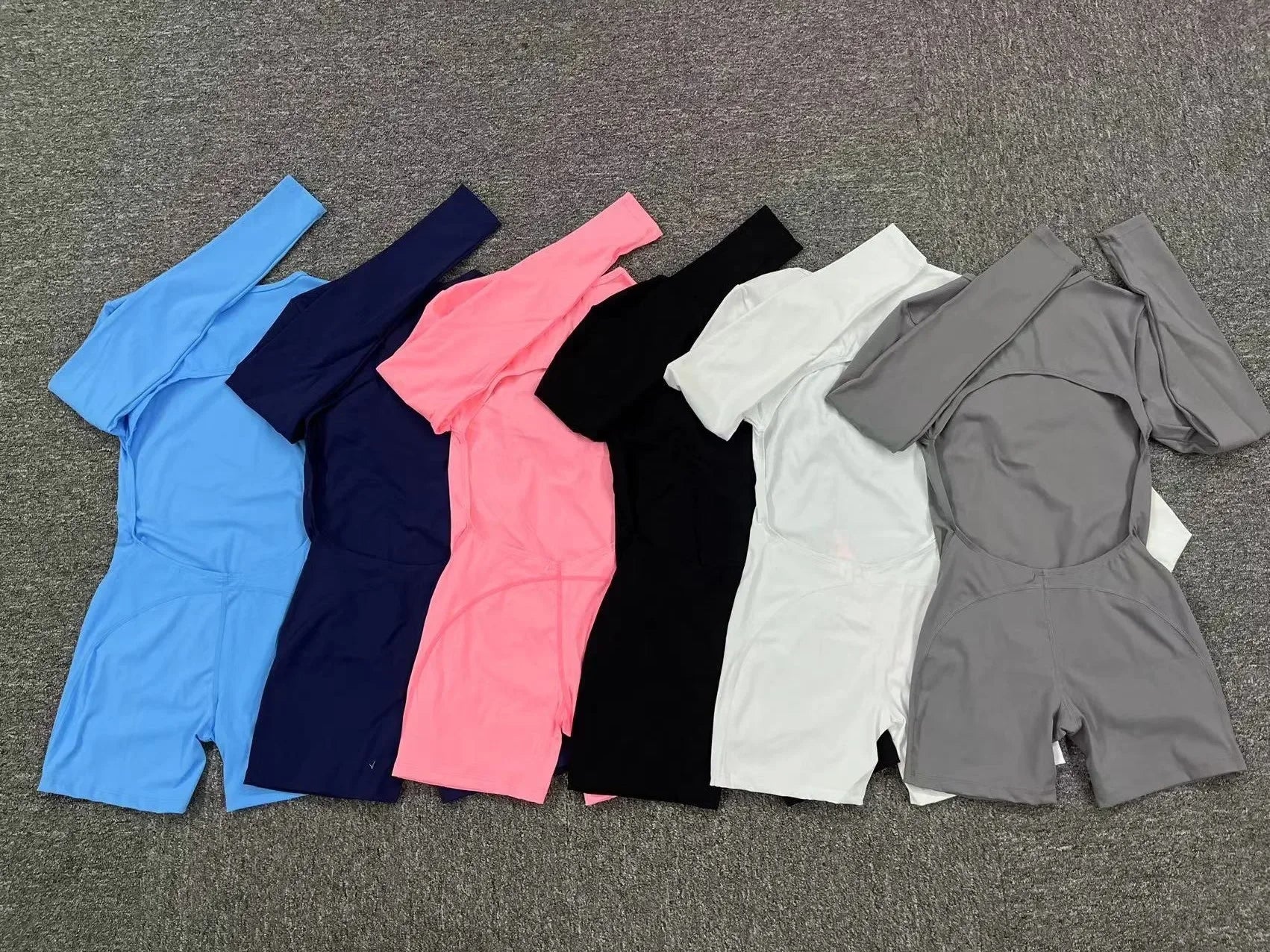 Long Sleeve Bodysuit Women No Padding Yoga Gym Jumpsuit Fitness Sport Overalls Sportswear Mono Mujer Navy Blue Black Gray White