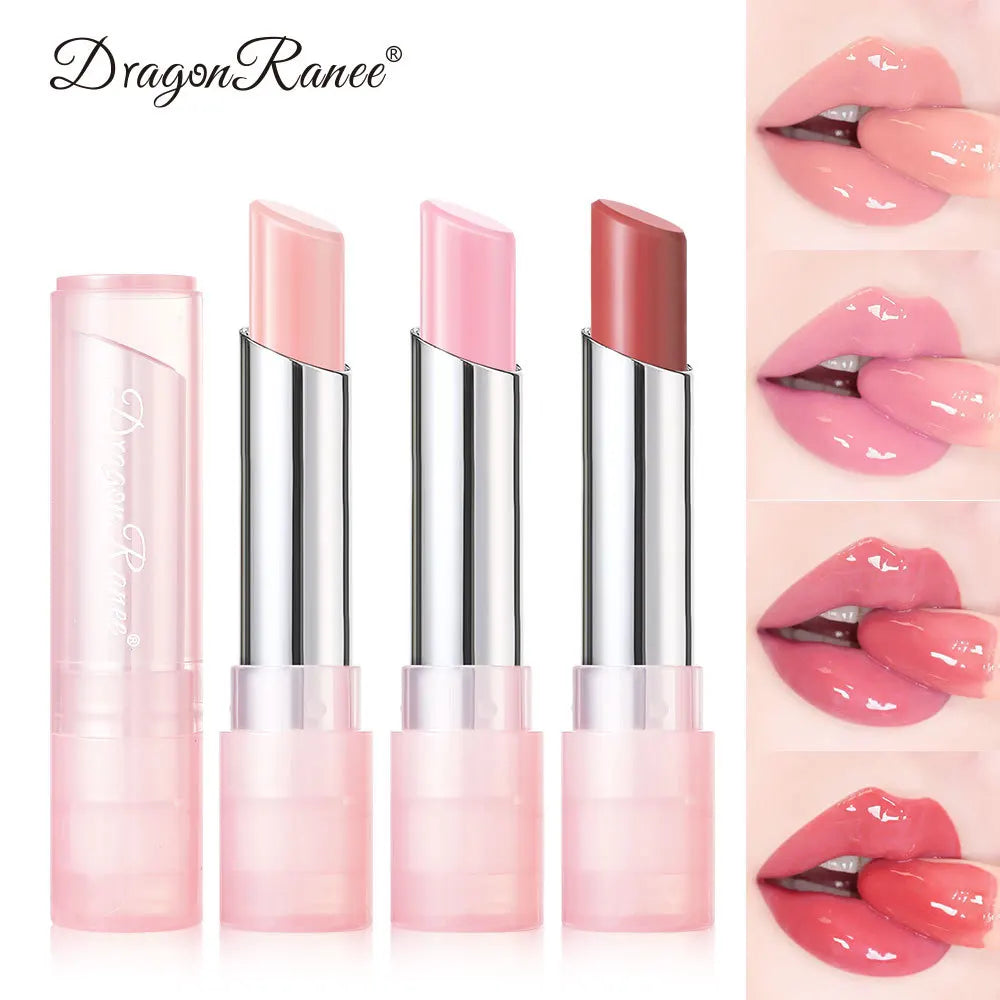New Temperature Change Lipstick Jelly Color Change Lip Balm Moisturizing Not Easy To Fade Lovely Pink Colored Lipstick Lips Care