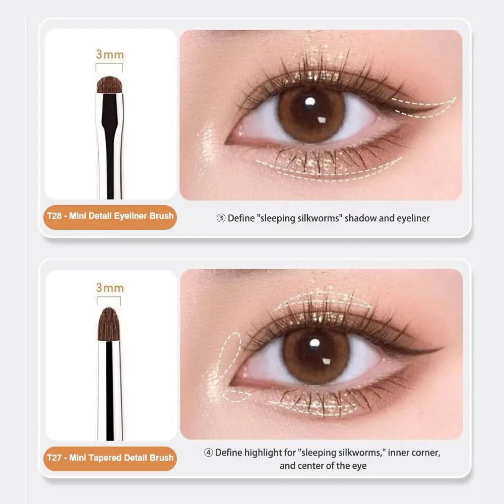 Plastic Handle Eye Makeup Brush Soft Hairs Professional Eyeshadow Brush