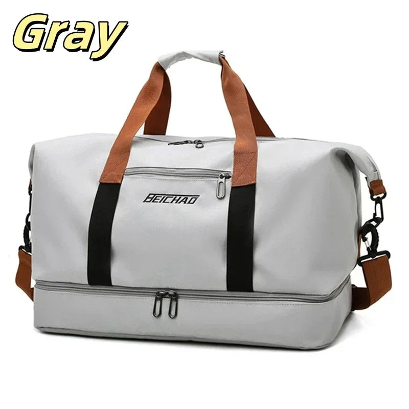 Wet and Dry Separation Sports Yoga Bag Men and Women Travelling Large-capacity Handheld Luggage Bag Travel Bag