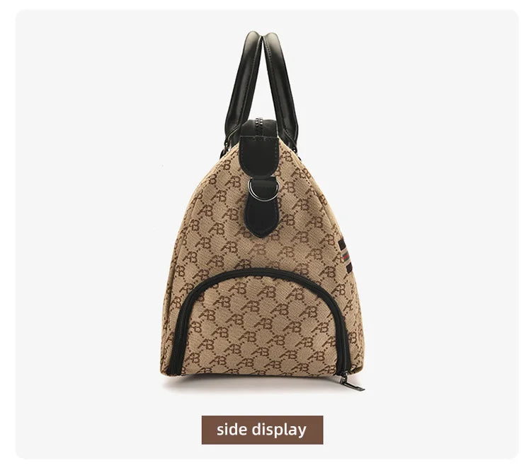 Fashion Travel Bag Traveling Luggage Zipper Storage Bag Carry-on Duffle Bag With Single Shoulder Strap For Short Trips Bussiness