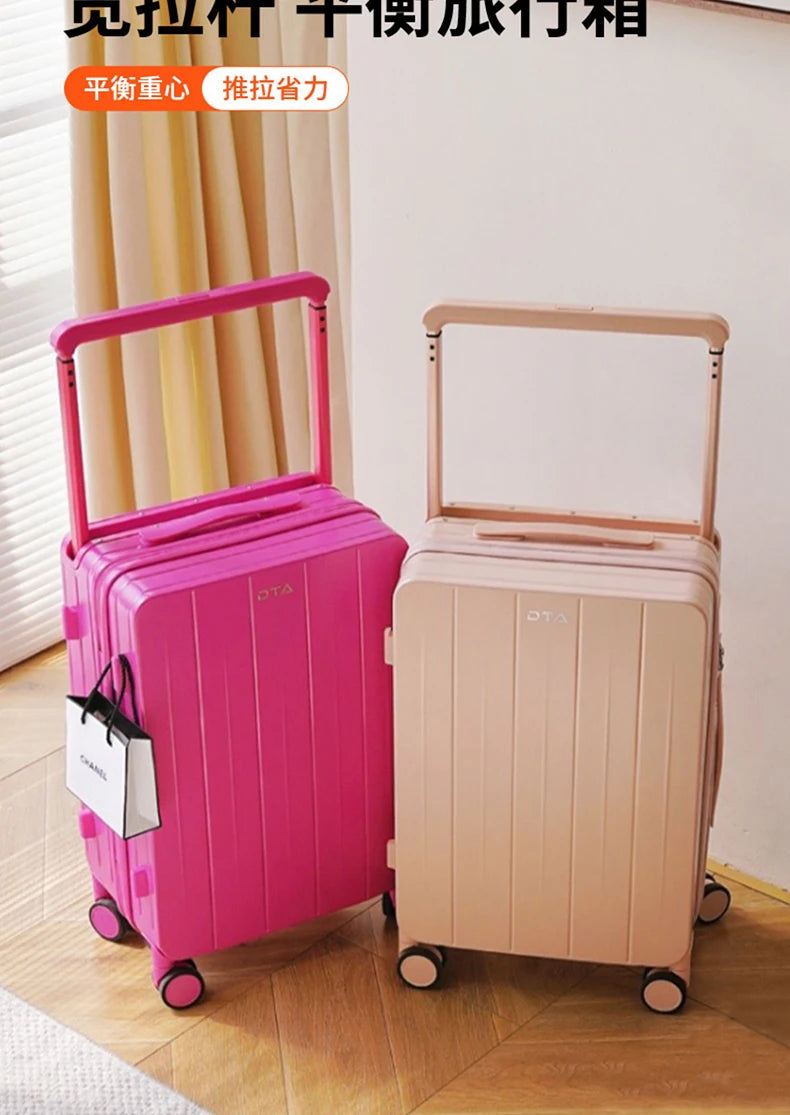 Boarding box 20 inches high appearance level new luggage female small pink suitcase wide male trolley box 24