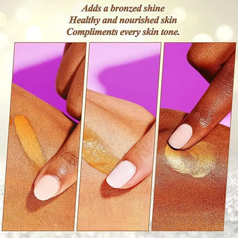 Fake Tan Peptide Serums Liquid Bronze Dark Self Tanning Serum Drops Summer Face Body Bronzing Essence Moisturizing Firming Skin
