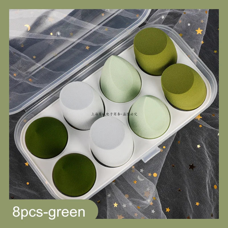 4pcs/8pcs Makeup Sponge Set Cosmetic Blender Beauty Puff Foundation Powder Concealer Cream Soft Sponges Women Face Make Up Tools