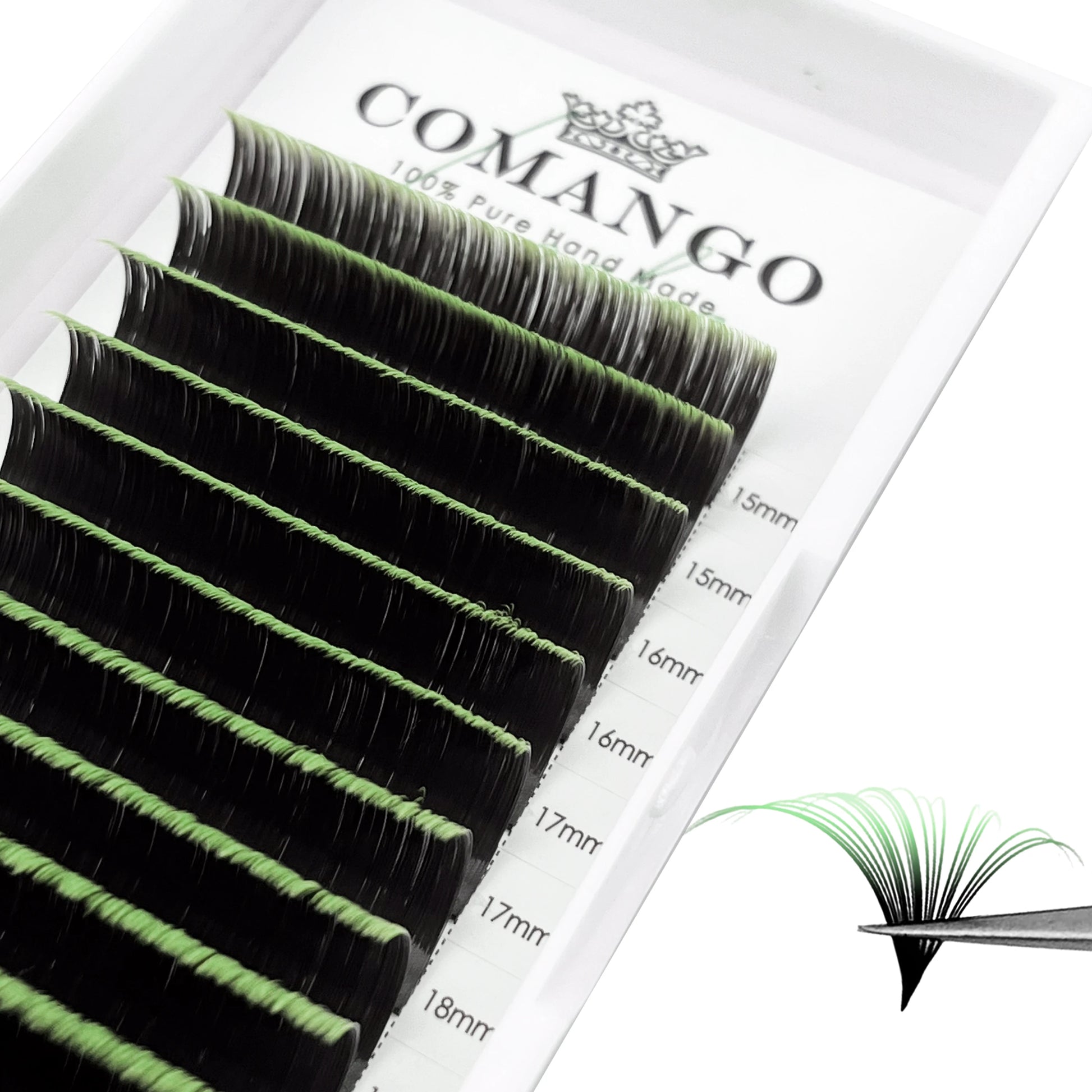 Dark Brown Easy fan Eyelash Extension Mix Mink Individual Ombre Eyelash Lashes High Quality Colorful Blooming Lashes Extension