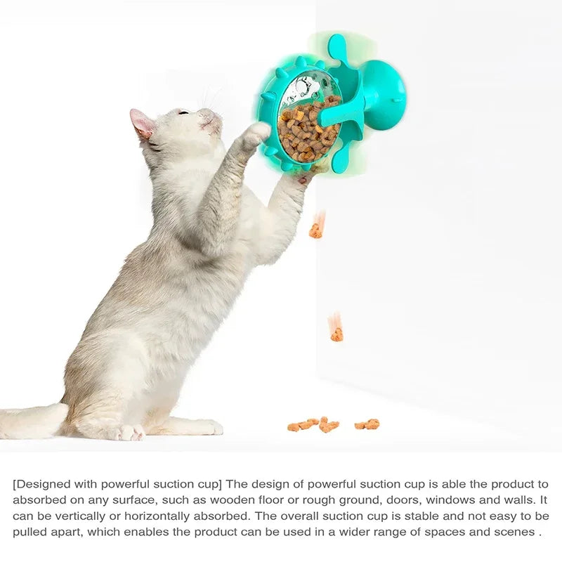 Interactive Dog Cat Food Treat Toy Pet Funny Leakage Toy Puppy Slow Feeding IQ Training Game Pet Toys with Suction Cup