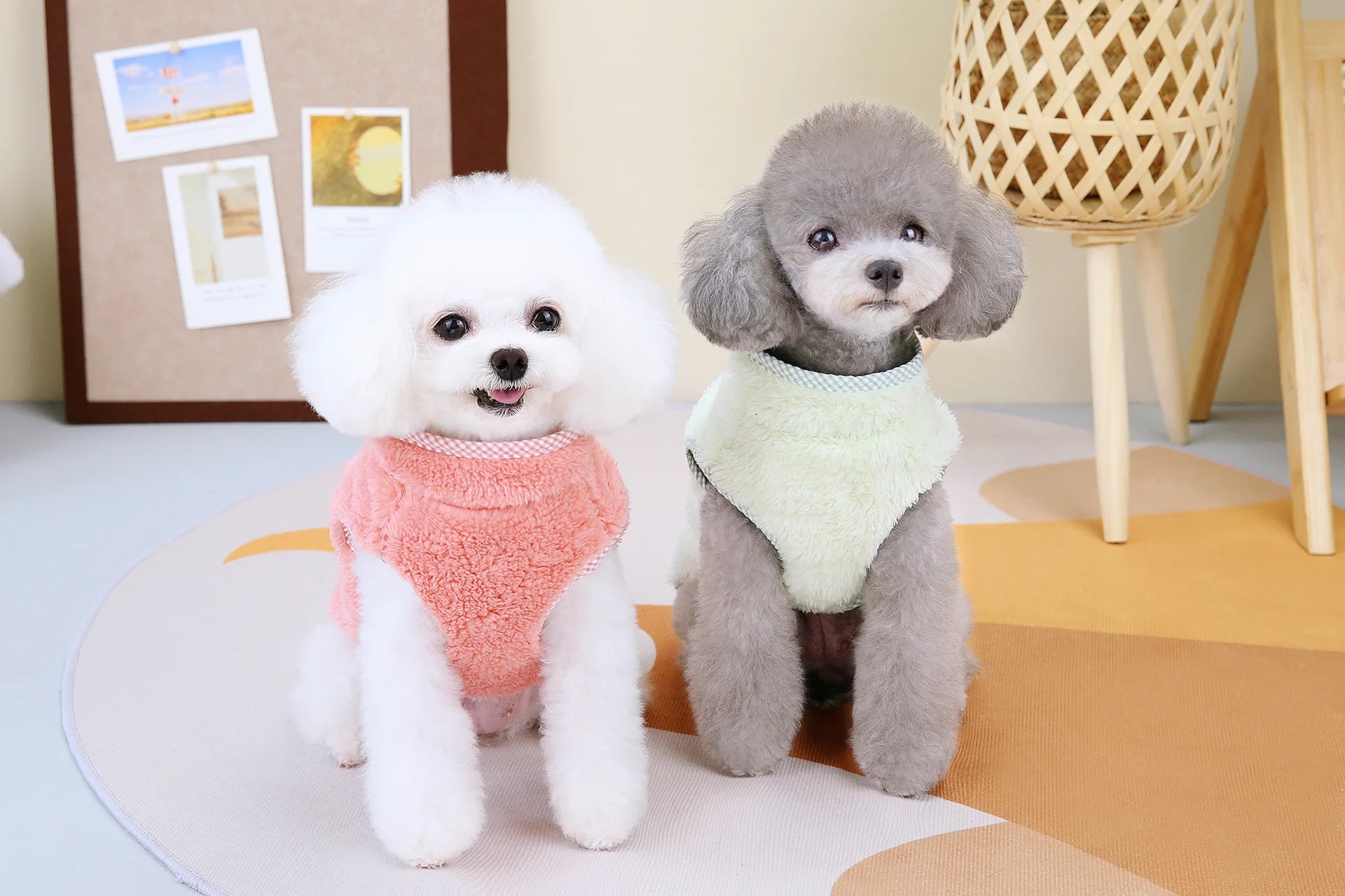 Zipper  Shi Tzu Sweater Clothes For Small Medium Dogs Pet Fur Vest Outfit French Bulldog Autumn Winter Jackets XS 3XL Cats Goods