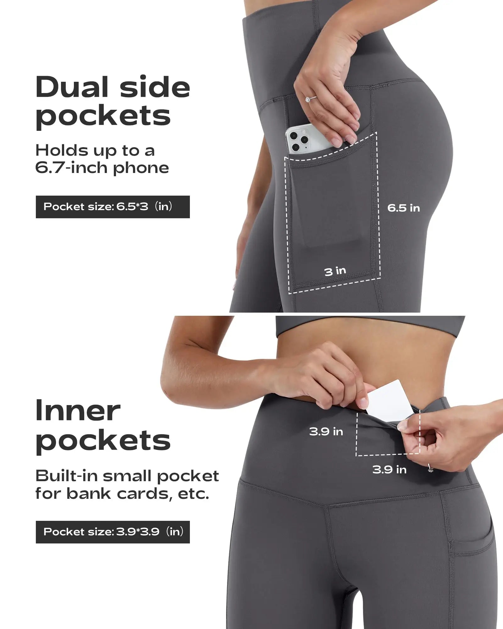 Pockets Fitness High Waist Gym Leggings Women Autumn Skinny Stretch Athletic  Leggings Women Running Outdoors Pockets Pants